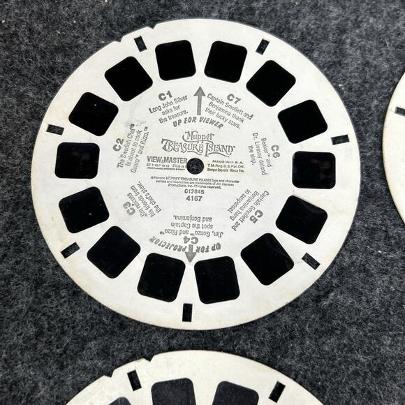 Vtg 90s View Master Stereo Reels Muppets Treasure Island Spider-Man Batman Robin - Picture 5 of 13